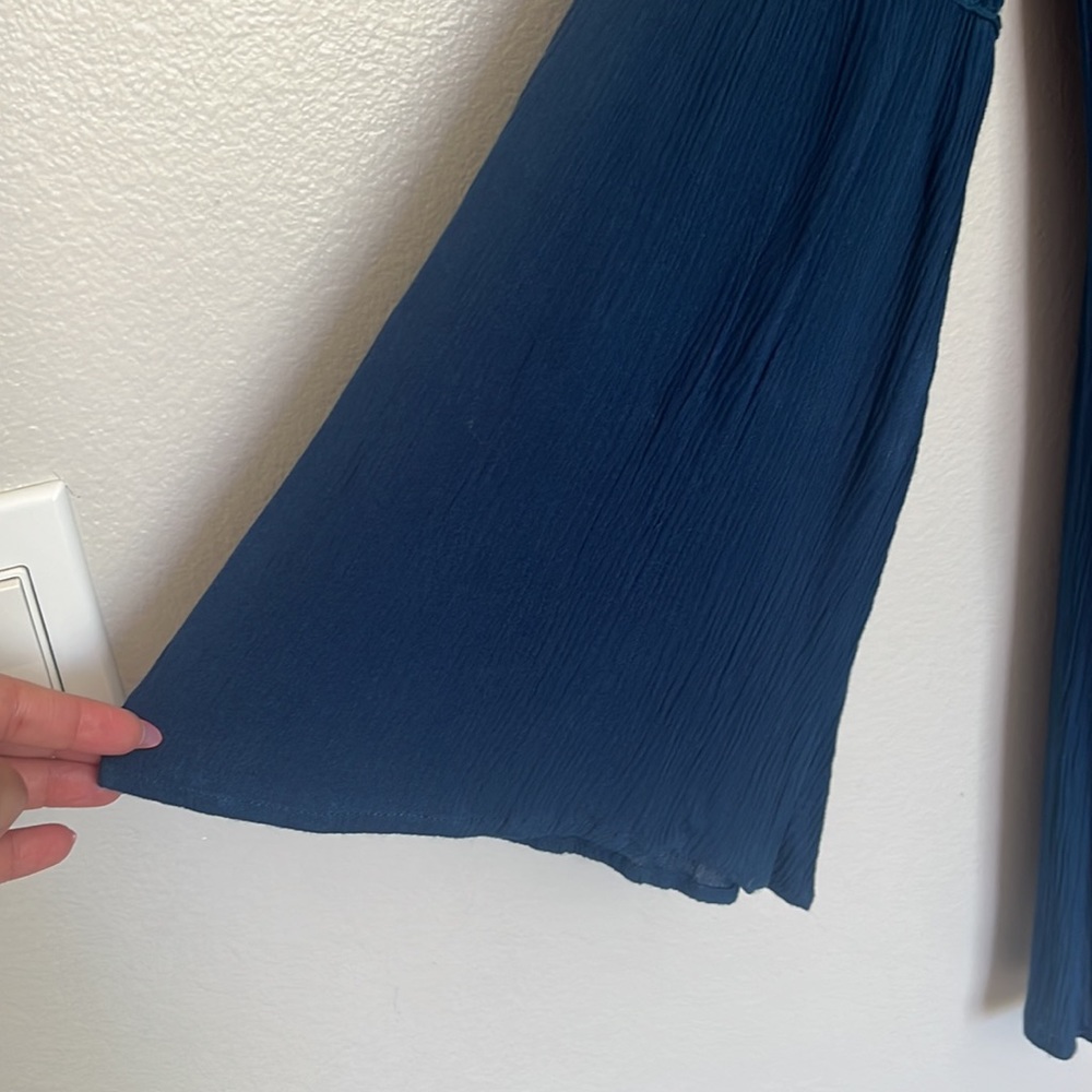 Blue Embroidered Dress - Picture 3 of 6